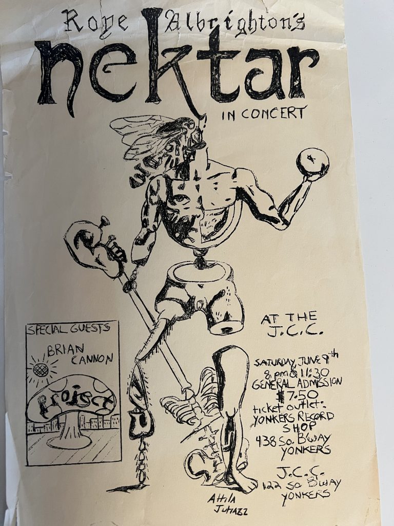 The Ad I Drew to Promote Nektar in Concert in Yonkers NY 1979